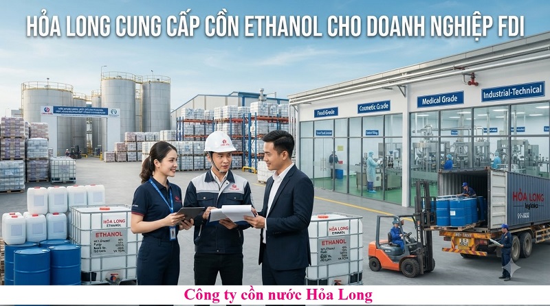Cồn Ethanol Cho Doanh Nghiệp FDI – Giải Pháp Cung Ứng Nguyên Liệu Ổn Định